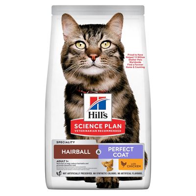 Hill's Science Plan Hairball & Perfect Coat Adult, kurczak