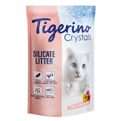 Tigerino Crystals, żwirek dla kota - zapach kwiatowy