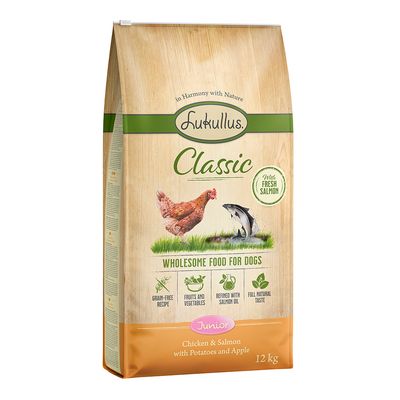Lukullus Classic Junior, kurczak i łosoś