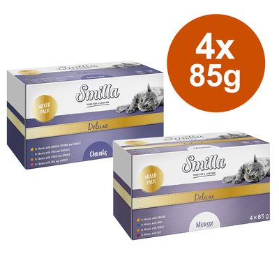 Smilla Deluxe w musie / kawałeczki w sosie, 4 x 85 g