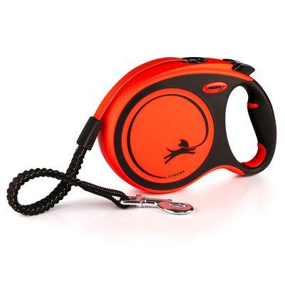 flexi Xtreme pomarańczowa smycz taśmowa, 8 m