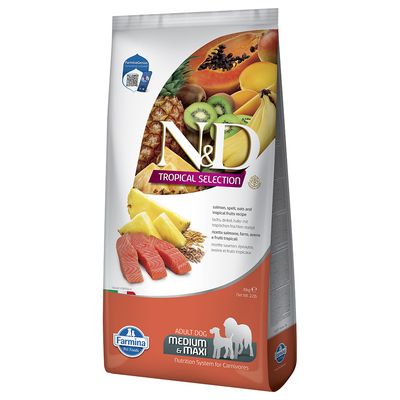 N&D Dog Tropical Selection Adult Medium/Maxi, łosoś