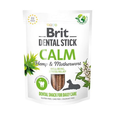 Brit Dental Stick Calm z konopiami i serdecznikiem