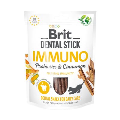 Brit Dental Stick Immuno, z probiotykami i cynamonem