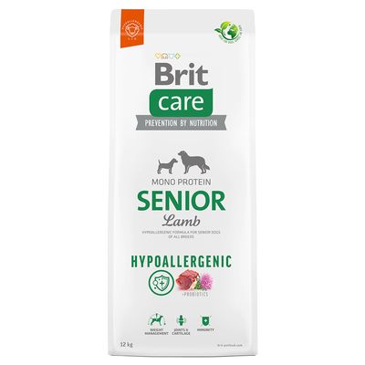 Brit Care Dog Hypoallergenic Senior, jagnięcina i ryż