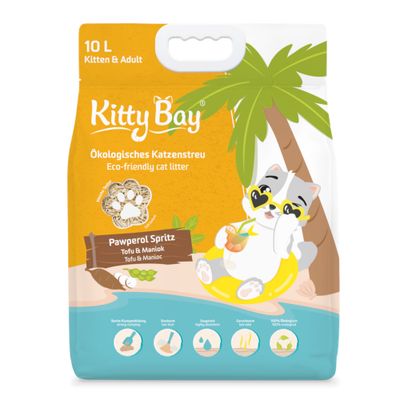 KittyBay Pawperol Spritz, tofu i maniok, ekologiczny żwirek dla kota