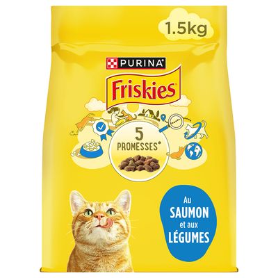 PURINA Friskies Adult Cat, łosoś i warzywa