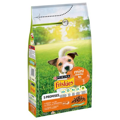 Purina FRISKIES Mini, z kurczakiem i warzywami