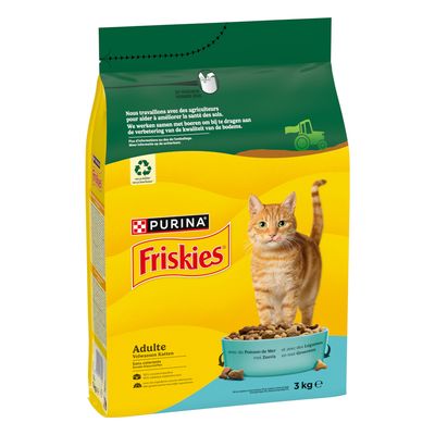 PURINA Friskies Adult Cat, z rybami morskimi i warzywami