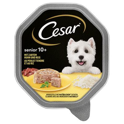 Cesar Senior 10+ w tackach, 28 x 150 g