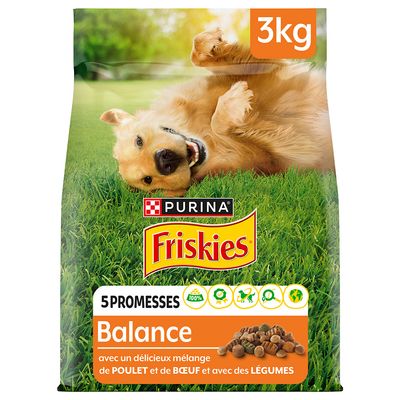 Purina FRISKIES Balance, kurczak i wołowina z warzywami
