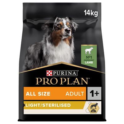 Pro Plan All sizes Adult Light Sterilised, jagnięcina