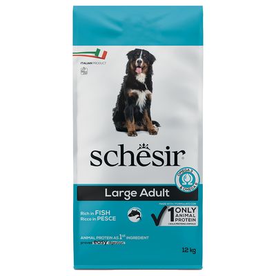 Schesir Dog Large Adult, z rybą