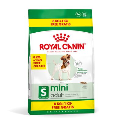 8 + 1 kg / 15 + 3 kg gratis! Royal Canin Size, 9 kg / 18 kg