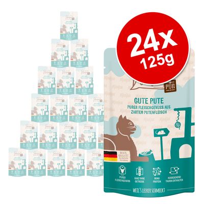 Korzystny pakiet MjAMjAM Quetschie purer Fleischgenuss, 24 x 125 g