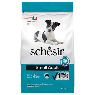 Schesir Dog Small Adult z rybą