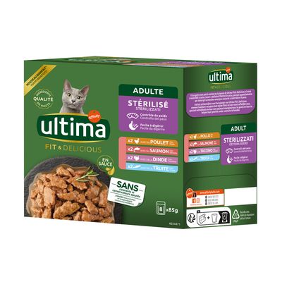 Ultima Sterilised Cat, 8 x 85 g