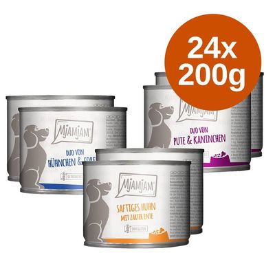Korzystny pakiet MjAMjAM Adult Dog, 24 x 200 g