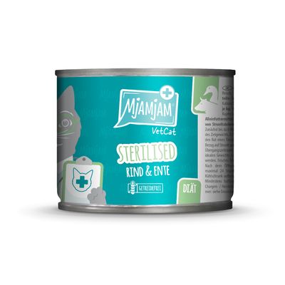 MjAMjAM VetCat Sterilised, 6 x 200 g
