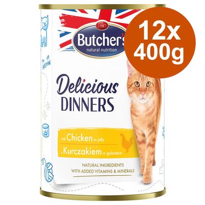 Korzystny pakiet Butcher's Delicious Dinners 12 x 400 g