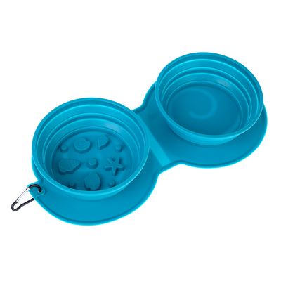TIAKI podwójna silikonowa miska podróżna Sea Shell
