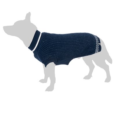 TIAKI sweter dla psa Reflective Knit, ciemnoniebieski