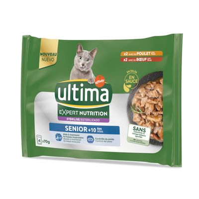 Ultima Cat Expert Nutrition Senior, kurczak i wołowina