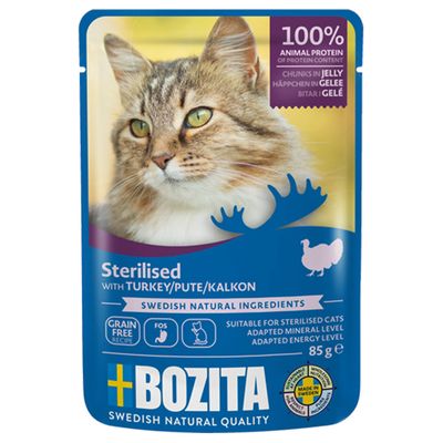 Bozita Sterillised, kawałki w galarecie, 12 x 85 g