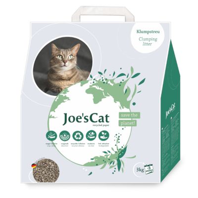 Joe's Cat zbrylający się żwirek z papieru z recyklingu