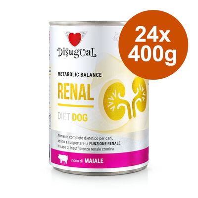 Megapakiet Disugual Renal dla psów, 24 x 400 g