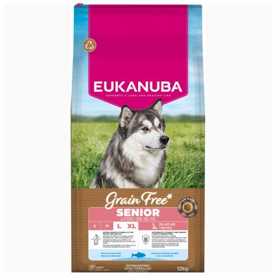 Eukanuba Grain Free Senior Large & Giant, ryba morska