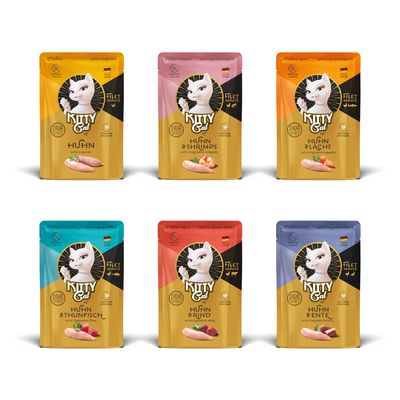 Pakiet mieszany Kitty Cat Filet in Paté, 6 x 85 g