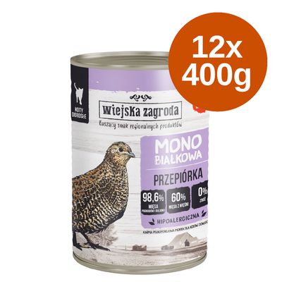 Wiejska Zagroda Cat Monoprotein, 12 x 400 g