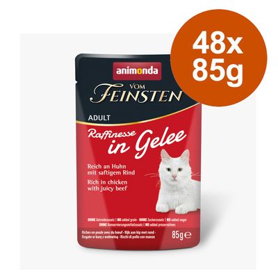 Korzystny pakiet animonda Vom Feinsten Adult Raffinesse w galarecie,  48 x 85 g