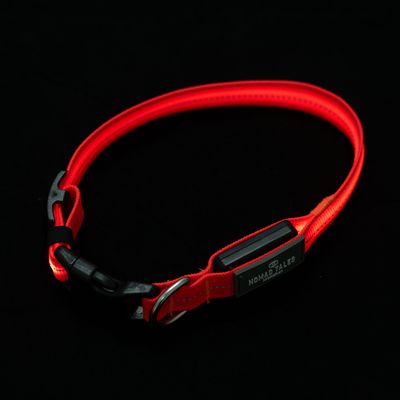 Nomad Tales Spirit USB LED nylonowa obroża, pomarańczowa