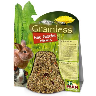 JR Farm Grainless dzwoneczek z siana z hibiskusem