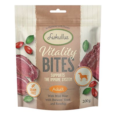 Wsparcie dla układu odpornościowego: Lukullus Vitality Bites, dzik (bez zbóż)