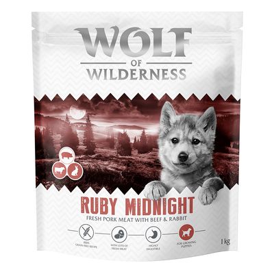 Wolf of Wilderness Junior "Ruby Midnight" wołowina i królik - bez zbóż