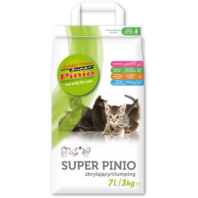 Super Pinio żwirek zbrylający się, naturalny