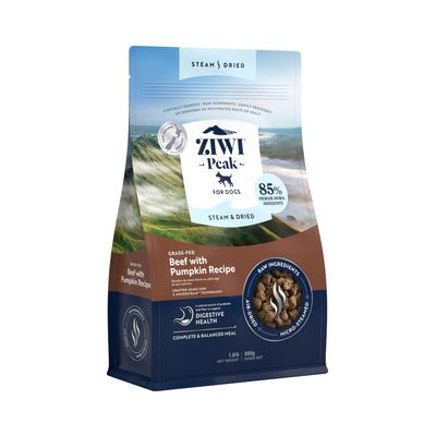 Ziwi Peak Steam & Dried, wołowina z dynią