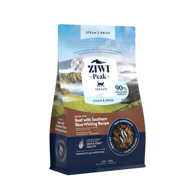 Ziwi Peak Steam & Dried, wołowina z południowym błękitkiem