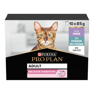 PURINA PRO PLAN Cat Adult Delicate Digestion, 10 x 85g