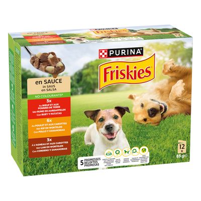 Friskies Adult w sosie z wołowiną, kurczakiem i jagnięciną