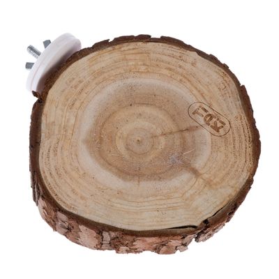 TIAKI drewniana platforma z korą, okrągła