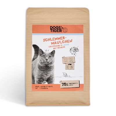 Dogs'n Tiger Cat Adult Schlemmermäulchen, ryba i indyk