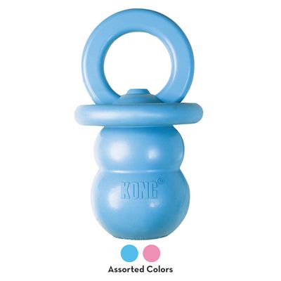 KONG Puppy Binkie, zabawka do żucia dla szczeniąt, smoczek