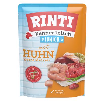 RINTI Kennerfleisch Junior, w saszetkach, 10 x 400 g