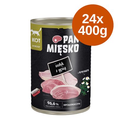 Korzystny pakiet Pan Mięsko Cat, 24 x 400 g