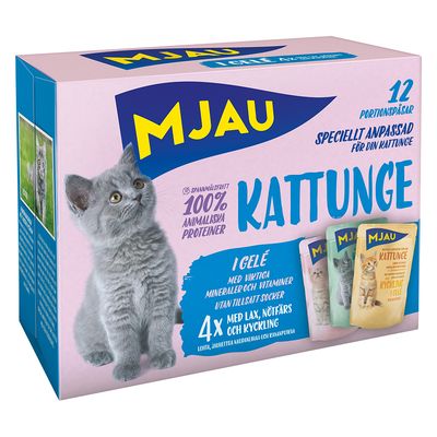 Mjau Kitten w saszetkach, 12 x 85 g