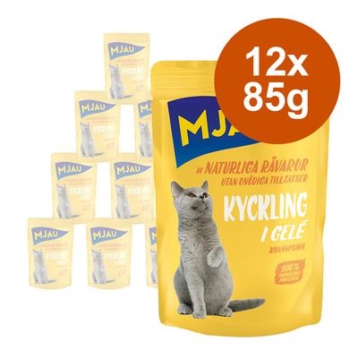 Mjau Cat w saszetkach, 12 x 85 g